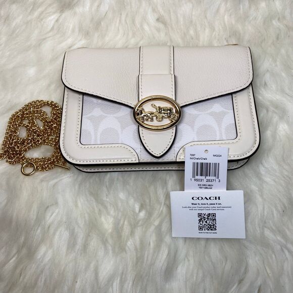 Coach Georgie Crossbody In Signature Canvas - Picture 1 of 7